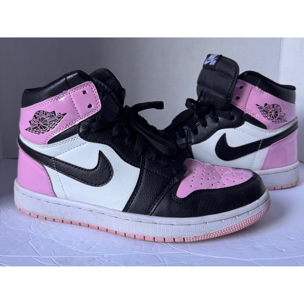 Jordan 1 Retro High OG Atmosphere Bubble Gum Pink Black DH3097-001 Womens 8.5